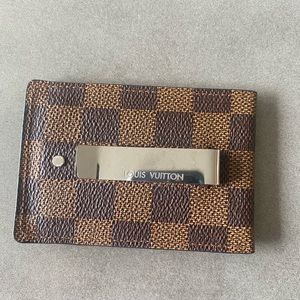LOUIS VUITTON PINCE CARD HOLDER / MONEY CLIP NWT